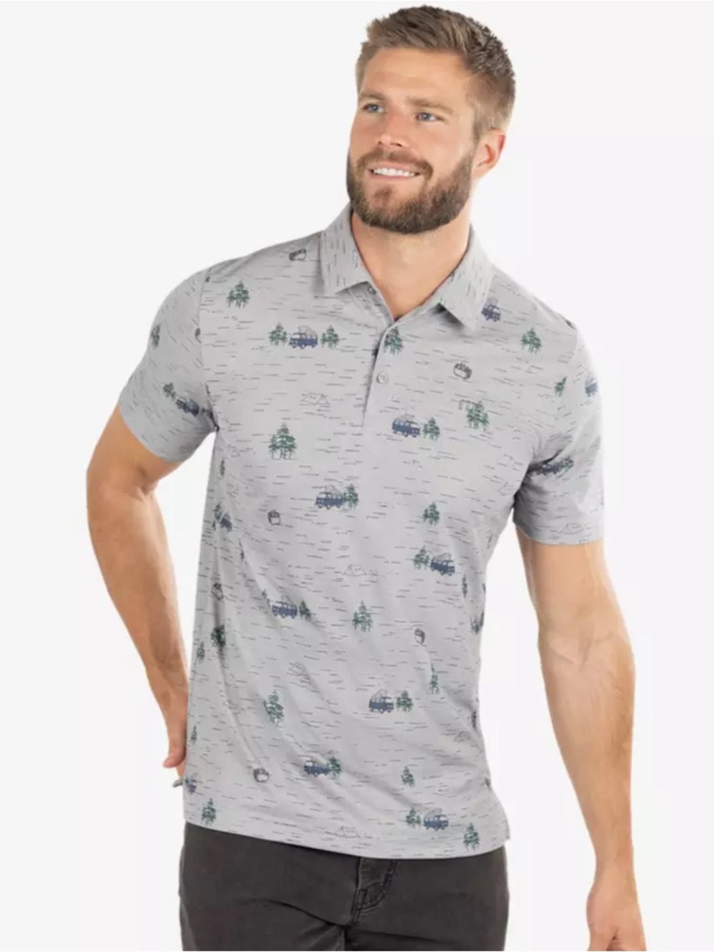 Travis Mathew Outfresh Men's Short Sleeve Golf Polo Shirt